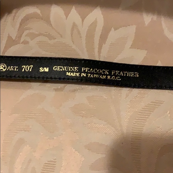 Genuine Peacock Feather Belt